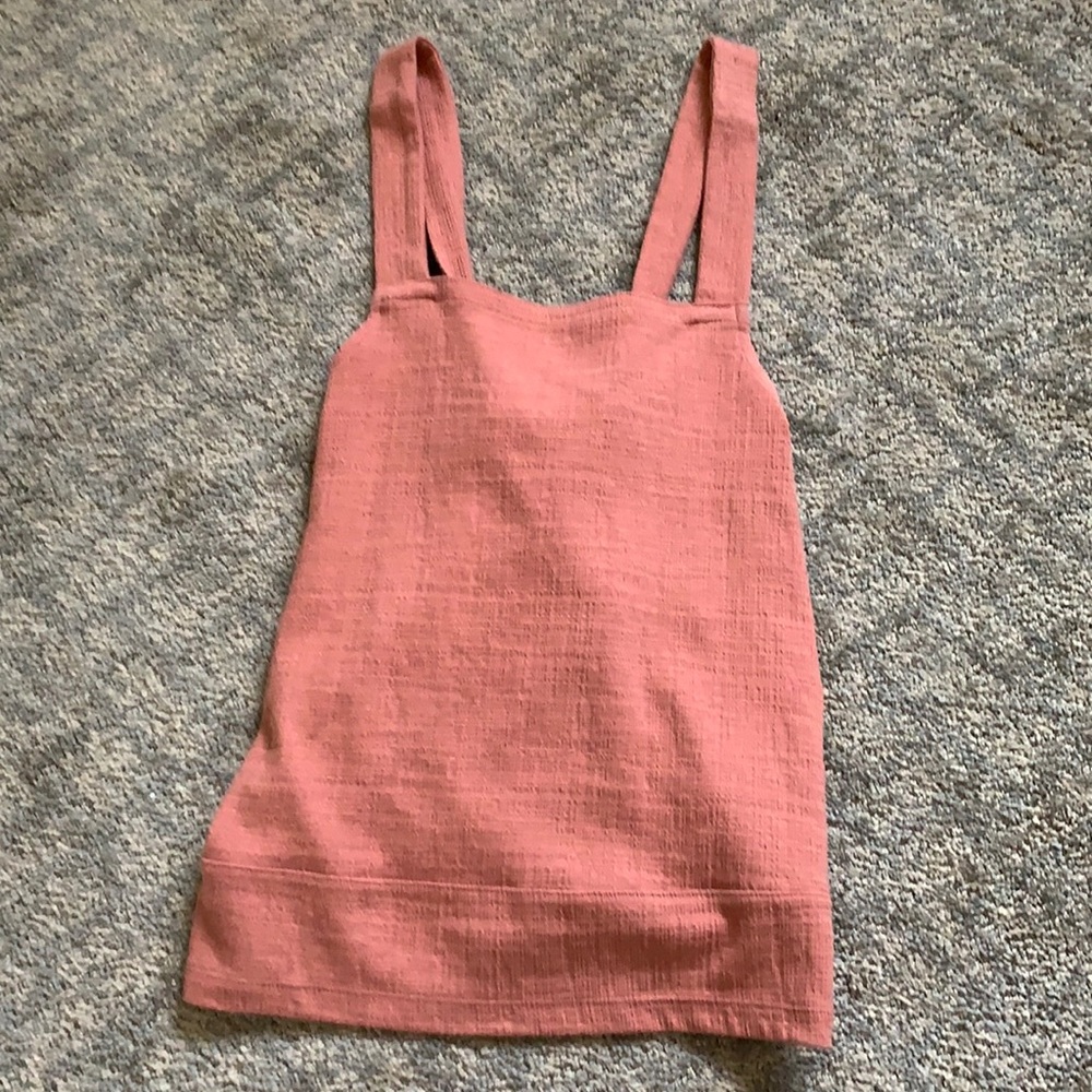 Coral Cross-Back Tank
